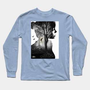 Sadness has a crescent moon Long Sleeve T-Shirt